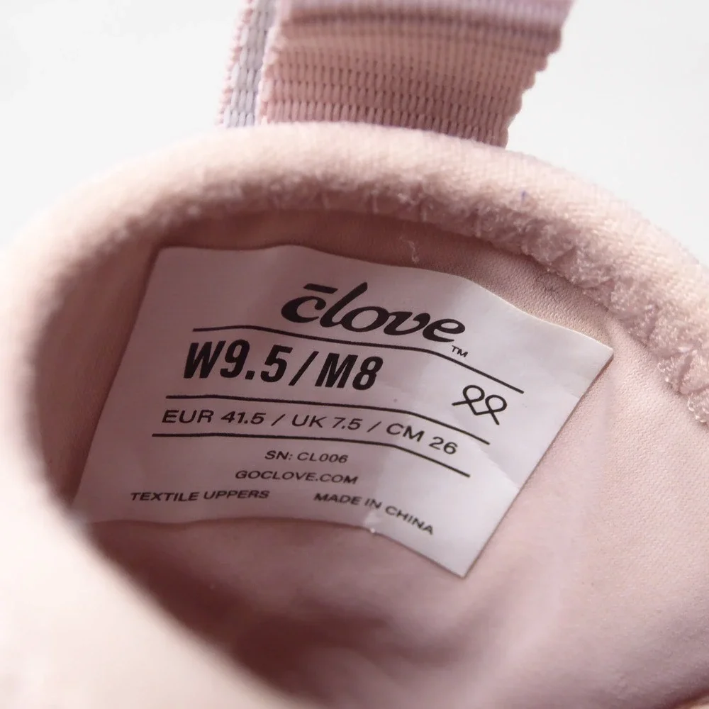 Clove Women Nursing Sneakers Pastel Pink Slip On Comfort Shoes Size 9.5